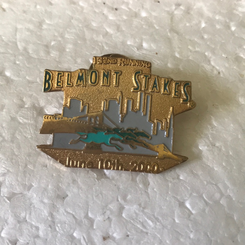 Belmont stakes pin